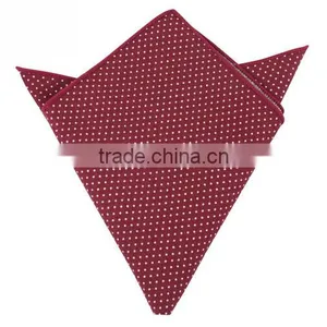 Polka Dot Print Cotton Pocket Square thumbnail-1