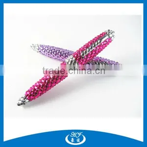 Mini Crystal Body Bling Bling Metal Ball Pen Luxury Gift Pen thumbnail-1