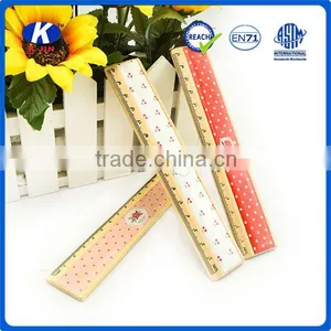 New Style Wood 15cm Ruler With 4c Paper for School thumbnail-2