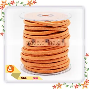 Top Quality Genuine Round Leather Cord Snakeskin thumbnail-6