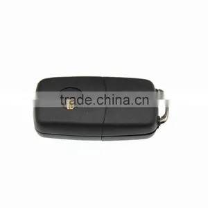Volkswagen Black Plastic Infrared Car Key With Replace Fake Key, 3 Buttons thumbnail-4