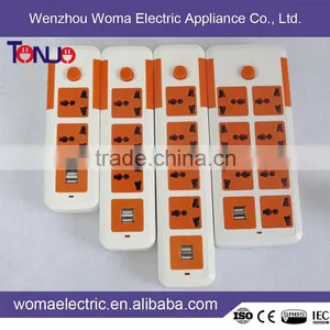 New Design 3 Ways Usb Port Multi Function Electrical Socket thumbnail-1