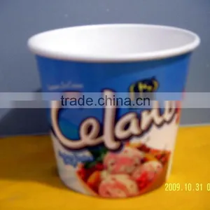 510ml Paper Ice Cream/dessert/Yogurt Container, Cup With Flat Lid,Spoon,Wooden Stick thumbnail-3