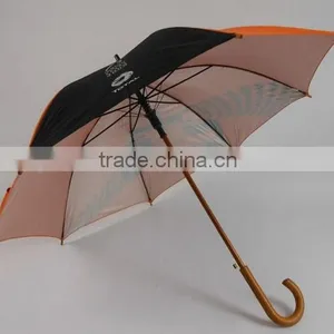 Customized Made Colorful Straight Best Selling Wooden Umbrella With Sunscreen thumbnail-1