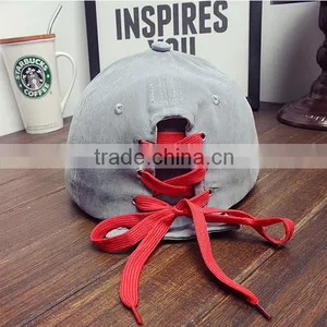 Suede Baseball Cap With Lace String at Back Closure for Wholesale Supplier's Choice thumbnail-1
