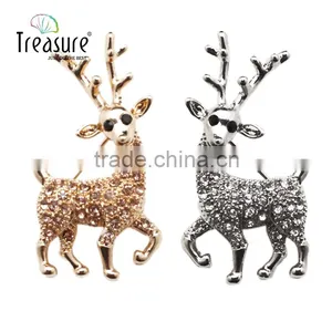 Brand Treasure Deer Brooch 2015 Yiwu Newest Design Fashion Diamond Deer Brooch thumbnail-1