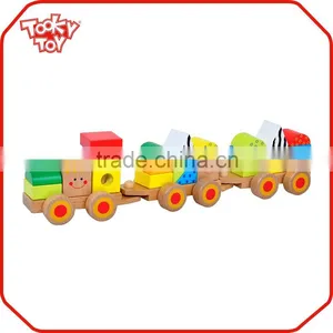 Educational Baby Wooden Antique Toy Trains Classical Train Toys Set thumbnail-1