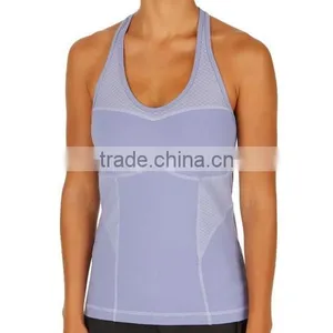 Running Singlet, Yoga Vest, Womens Nylon Gym Tank Top thumbnail-2