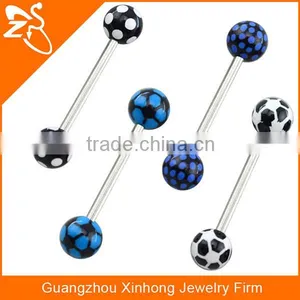 Wholesale Cheap Tongue Piercings Jewelry Free Sample Blue Acrylic Skull and Lizard Tongue Rings thumbnail-3