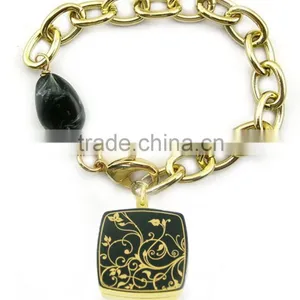 Metal Square Shaped Solid Perfume Container /lip Gloss Bracelet, Various Design, OEM Designs Accepted.<DHCA9030> thumbnail-1