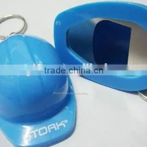 High Quality Helmet Bottle Opener Keychain , Keyring thumbnail-1
