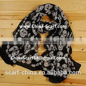 Kito Scarf Skull Shawl Scarf thumbnail-1