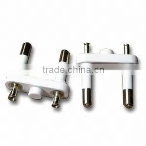 Plug Inserts With Two Pins and White Body.Rohs Compliance thumbnail-1