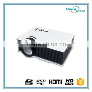 Wholesale UNIC 800Lumens Mini Ultra HD LED 1080p Beamer Projector UC40+ for Computer thumbnail-1