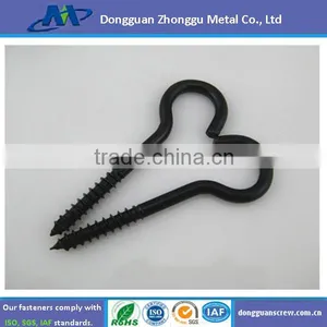 Wood Screw High Quality Black Zinc Plated Special Eye thumbnail-1
