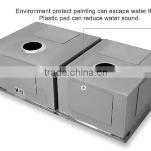 Modern Kitchen Docorative Sink Stackable Kitchen Sink Undermount Double Handmade Kitchen Sink R-15-3118 thumbnail-3