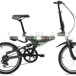 20" With 7 Speed Gear Aluminium Folding Bikes Foldable Bicycles With Suspension Frame and Fork/YA072 thumbnail-1
