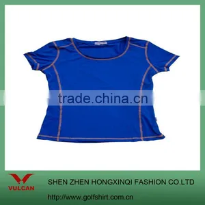 Ladies Blue Sports Short Sleeve t Shirt/dry Fit t Shirt thumbnail-1