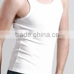 Comfortable White Cotton Tank Top thumbnail-1