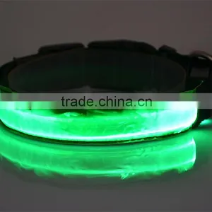 Night Safety LED Light-up Flashing Glow In The Dark Electric LED Cat & Dog Collar thumbnail-5