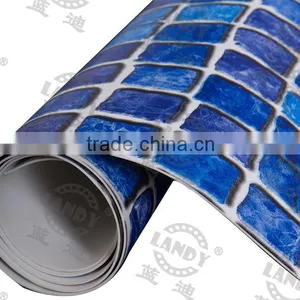 Soft Plastic Plaid Above Ground Swimming Pool Liner Supplier's Choice thumbnail-1