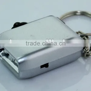 2 LED Mini Keychain Dynamo Flashlight thumbnail-1