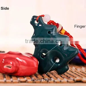 Christmas Tree Ocarina Flute For Children Present thumbnail-4