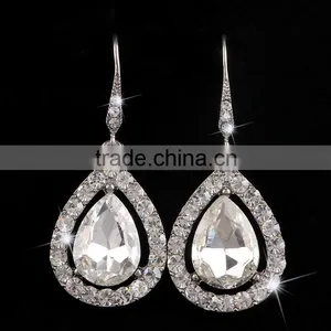 2016 High Quality Fashion Brass Simple Earring Designs Cubic Zirconia Earrings Jewelry Quality Choice thumbnail-1
