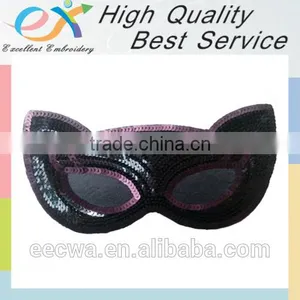 Professionally Custom Embroidered Sequins Mask thumbnail-1