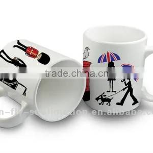 OEM New 11oz Sublimation Unbreakable White Polymer Plastic Coffee Mug thumbnail-1