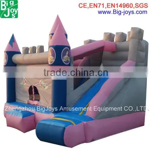 Kids Pink Girl Jumping Casltes Inflatable Mini Combo Jumper Bouncy Castle for Sale thumbnail-1