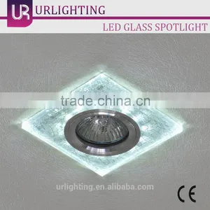 Cracked-ice Glass Led Downlight Ceiling Light thumbnail-3
