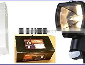 W7 - 300W 110 DEGREES PIR TRANSMITTER SENSOR SECURITY FLOODLIGHT WITH INTERNAL CHIME / ALARM RECEIVER thumbnail-2