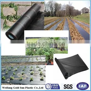 Black Garden Non Woven Plastic Ground Cover Fabric thumbnail-1