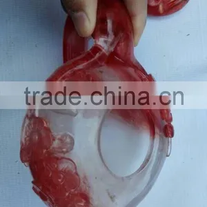 Decorative Handmade Smleting Stone Crystal Teapot Carving thumbnail-2