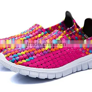 Fashion Woven Elastic Comforable Handmade Shoe Sport Shoe thumbnail-1