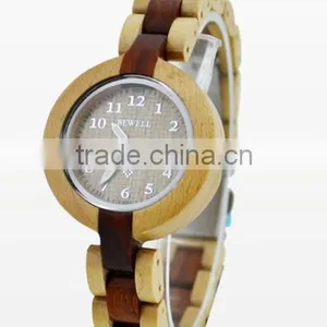 2016 Fashion Mens Wood Watch Quartz Wooden Watch thumbnail-1