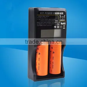 HXY Lcd Dual Slot Multifuctional Charger US/EU Plugs With Car Charger thumbnail-1