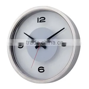 12 Inch Stainless Steel Wall Clock thumbnail-1