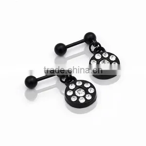 New Arrival Stainless Steel Colorful Crystal Body Piercing Jewelry thumbnail-6