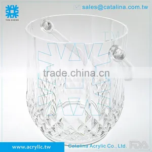 Luxury Acrylic Wine Barrel Ice Bucket thumbnail-1