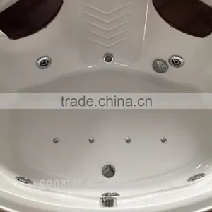 Double Seats Whirlpool Massage Bathtub thumbnail-1