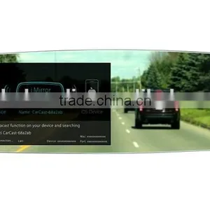 4.3 Inch Frameless Rearview Mirror Monitor Sychronize Informations Gps Navigation thumbnail-4