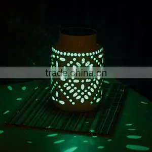Hanging Led Ceramic Solar Lantern Light thumbnail-4
