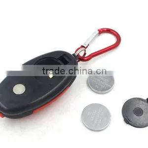 Hot Sales Promotion Egg Shape High Power COB LED Keychain Light Cheaper Gift Carabiner Bag Reflector Flashlight Rubber Coating thumbnail-4