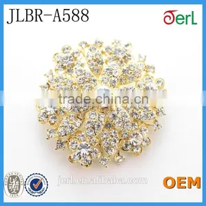 Wedding Cake Crystal Flower Rhinestone Brooch thumbnail-2