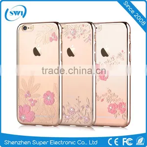 Luxury Mobile Phone Accessories Vouni Crystal PC Case for IPhone 6/6s Back Cover Shell thumbnail-1