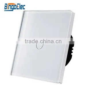 UK 1 Gang Toughened Glass Panel Auto on off Light Switch thumbnail-2