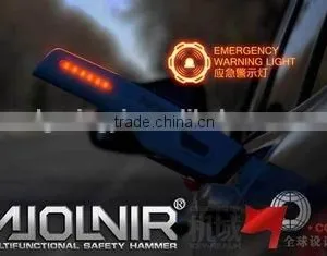 MJOLNIR Multifunctional 6 IN ONE High Quality Multi Function Safety Hammer, Strong Bright Torch, Hand Tool thumbnail-4