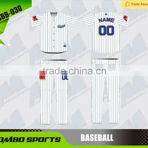 Custom Sublimation Baseball Top & Pants thumbnail-1